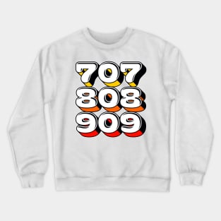 707, 808, 909 Drum Machine - DJ Design Crewneck Sweatshirt